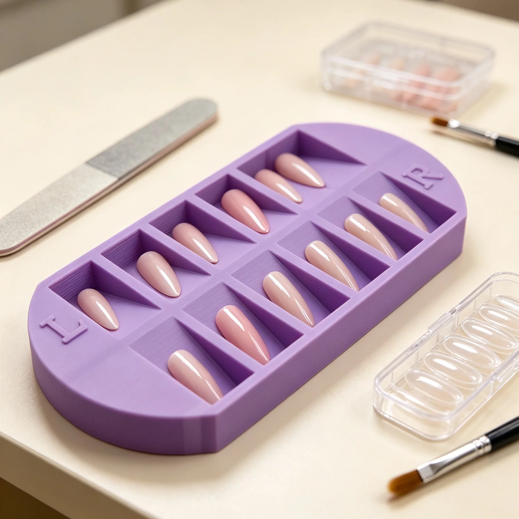 Nail Art Quirky - 8-Grids Nail Tip Storage Tray with