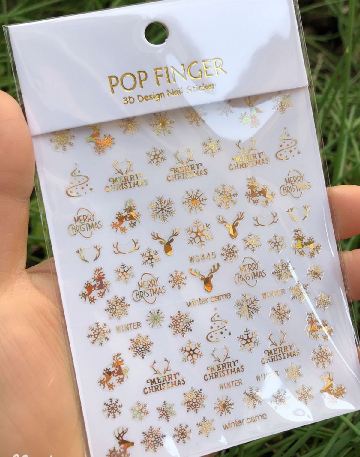Christmas 3D Nail Stickers Hol - огляд і ціна Nail Art Xmas Stickers