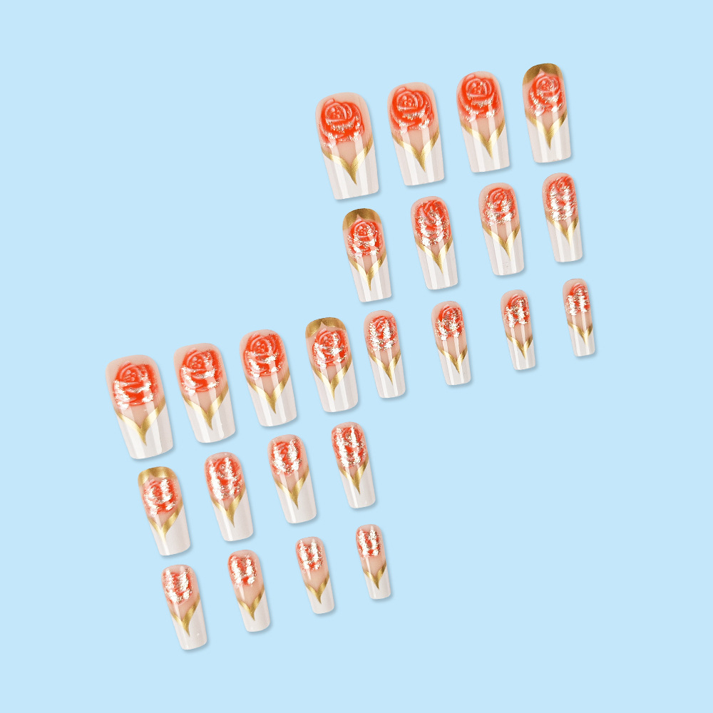 White French Tip Press on Nail - огляд і ціна Nail Art Full Color