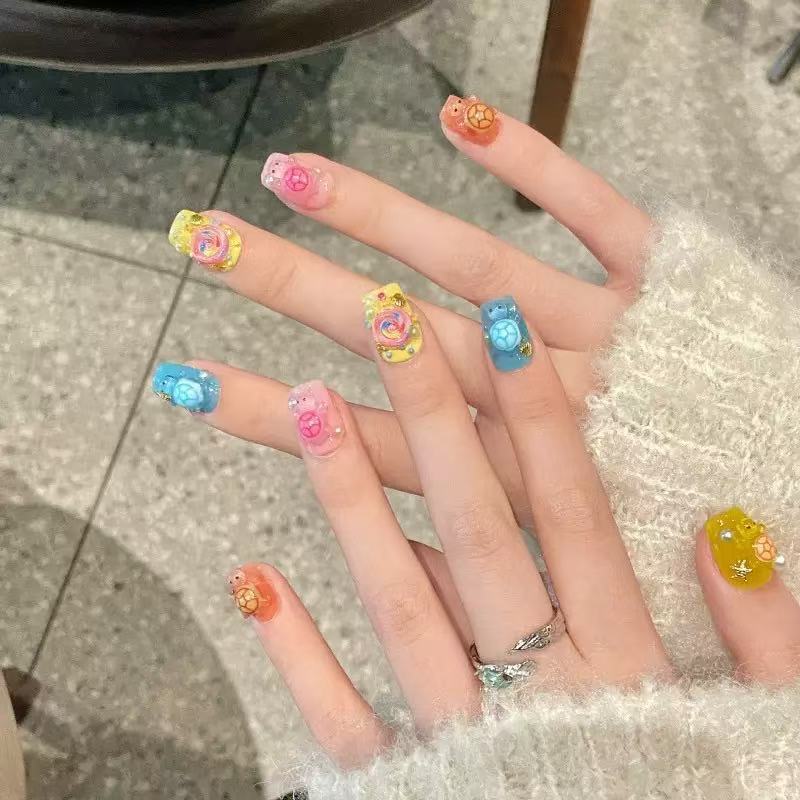 100 Mini Colorful Turtle Resin - огляд і ціна Nail Art Quirky