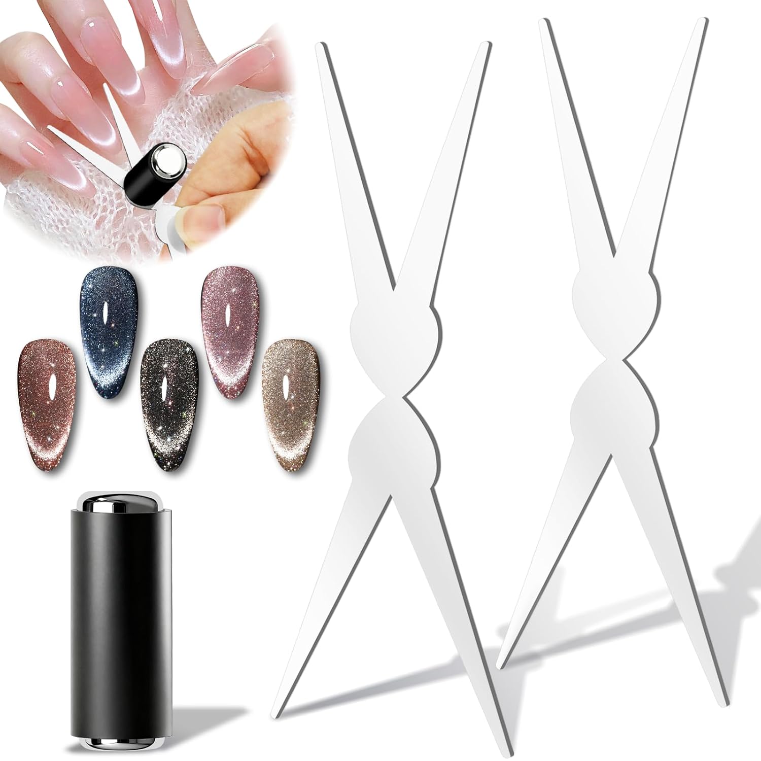 3D Double Headed Nails French  - огляд і ціна Nail Art Full Color