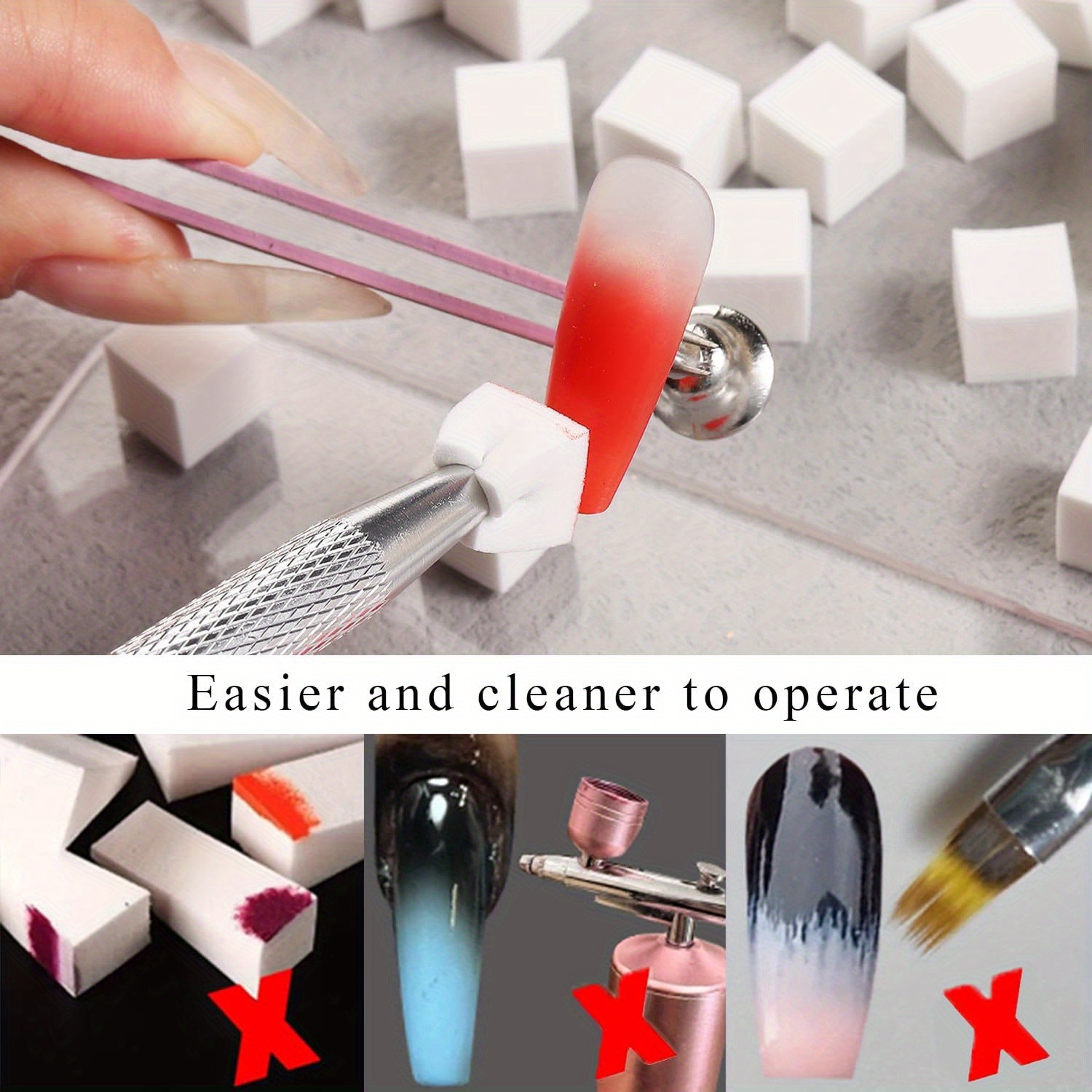 1/50/100Pcs Square Nail Art Sp - огляд і ціна Nail Art Full Color