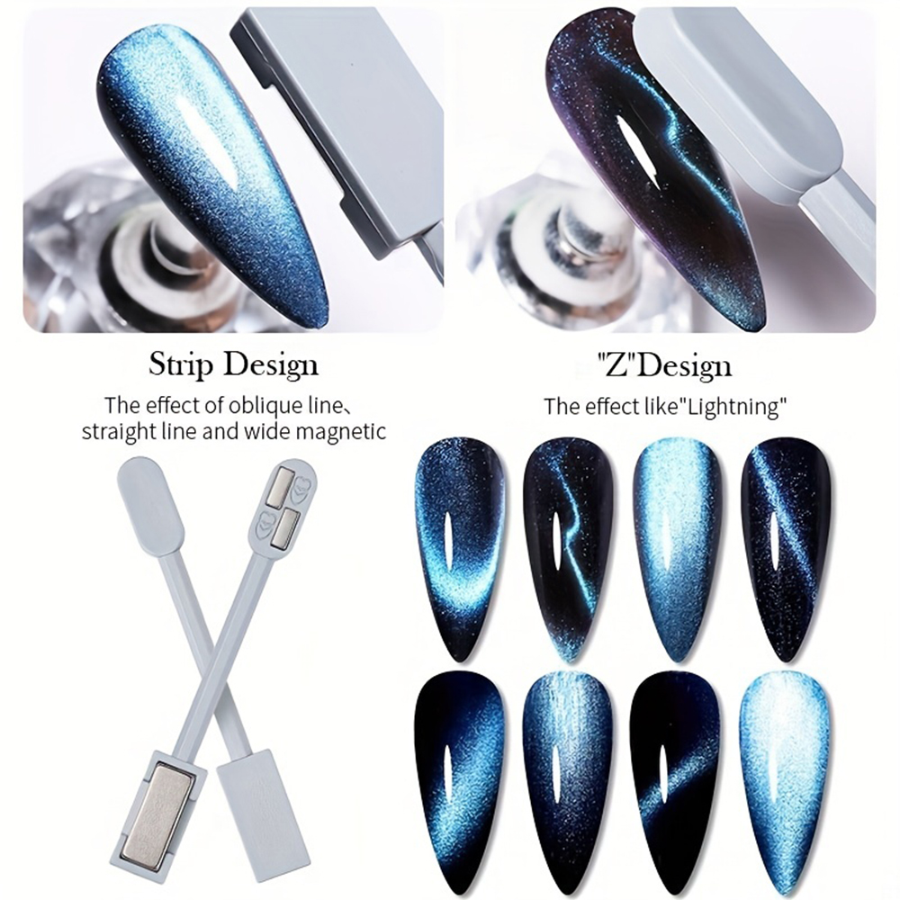 1/2Pcs Cat Eye Magnet Set for  - огляд і ціна Nail Art Full Color