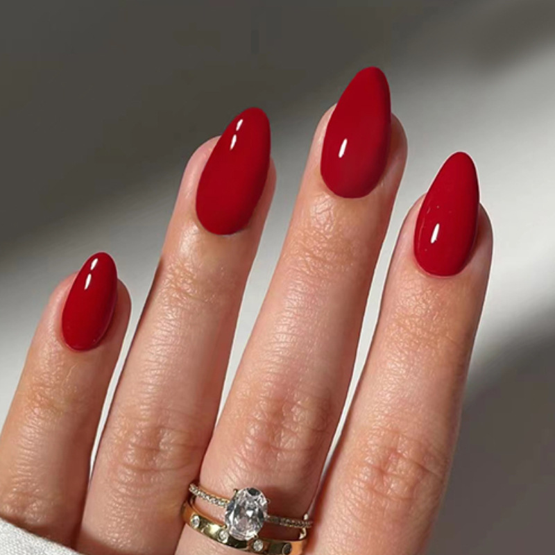24pcs Solid Color False Nails  - огляд і ціна Nail Art Full Color