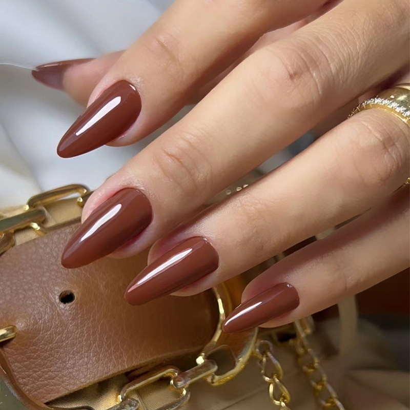 24pcs Solid Color False Nails  - огляд і ціна Nail Art Full Color