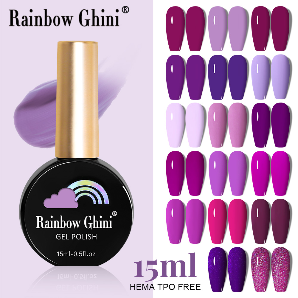 RG 15ml 17 Colors Purple Serie - огляд і ціна Nail Art Violet