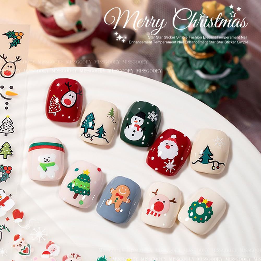 30 Sheets Christmas Nail Art S - огляд і ціна Nail Art Xmas Stickers