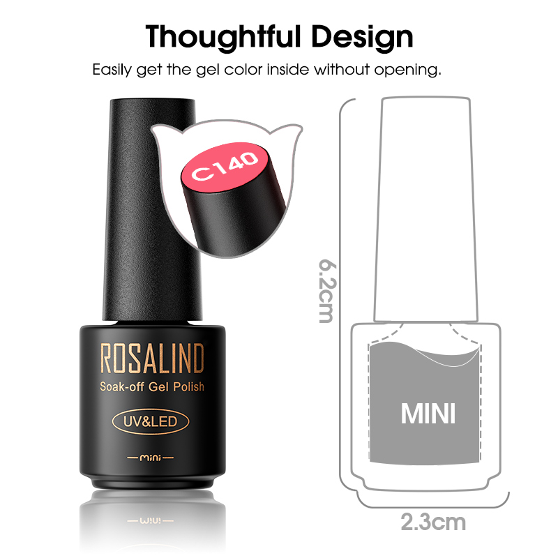 ROSALIND Multi-Colors Nail Gel - огляд і ціна Peel Off Base Coat