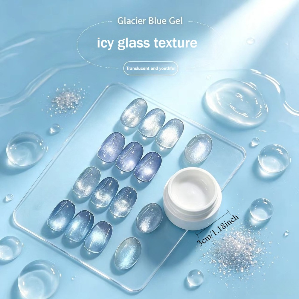 Gift Magnet Stick + Brush Glac - огляд і ціна Nail Art Ice Blue