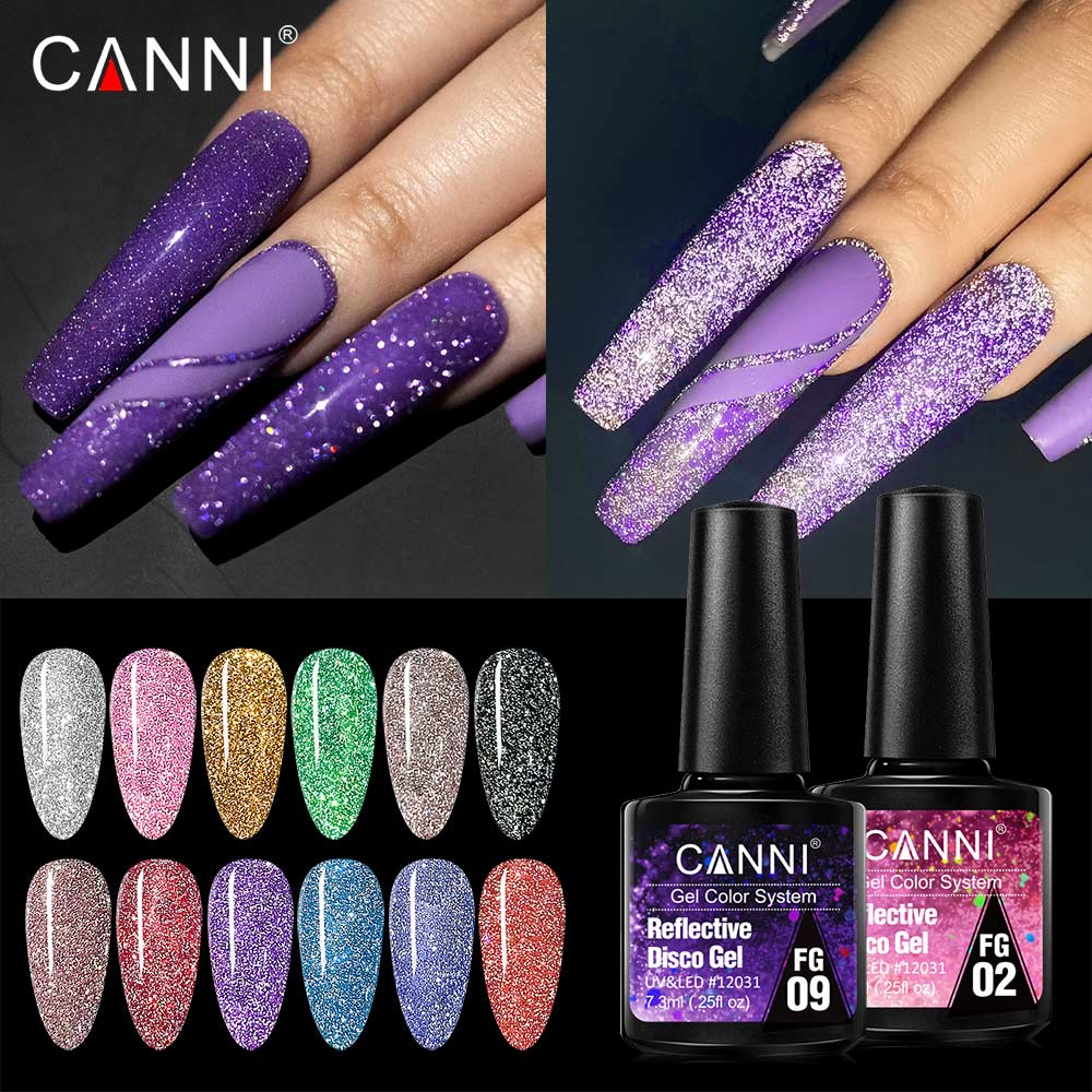 Canni Reflective Gel Bright Ef - огляд і ціна Nail Art Rainbow