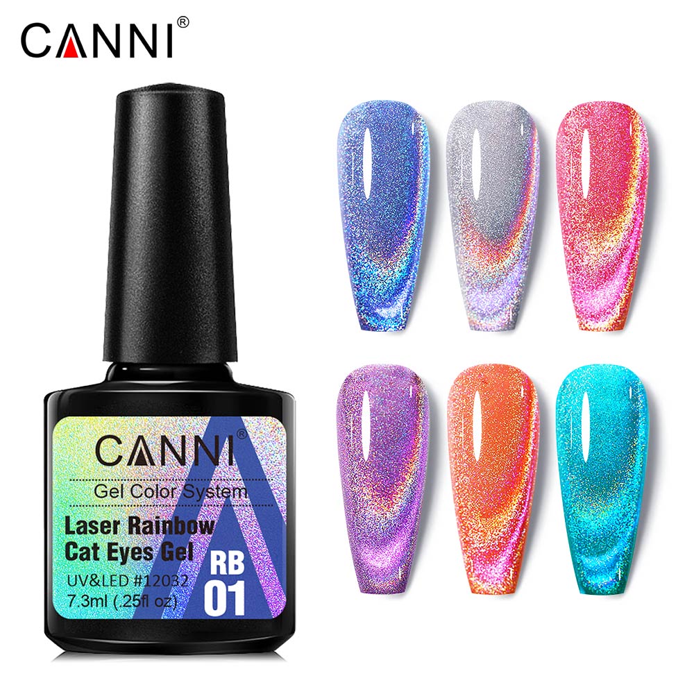 Canni Reflective Gel Bright Ef - огляд і ціна Nail Art Rainbow