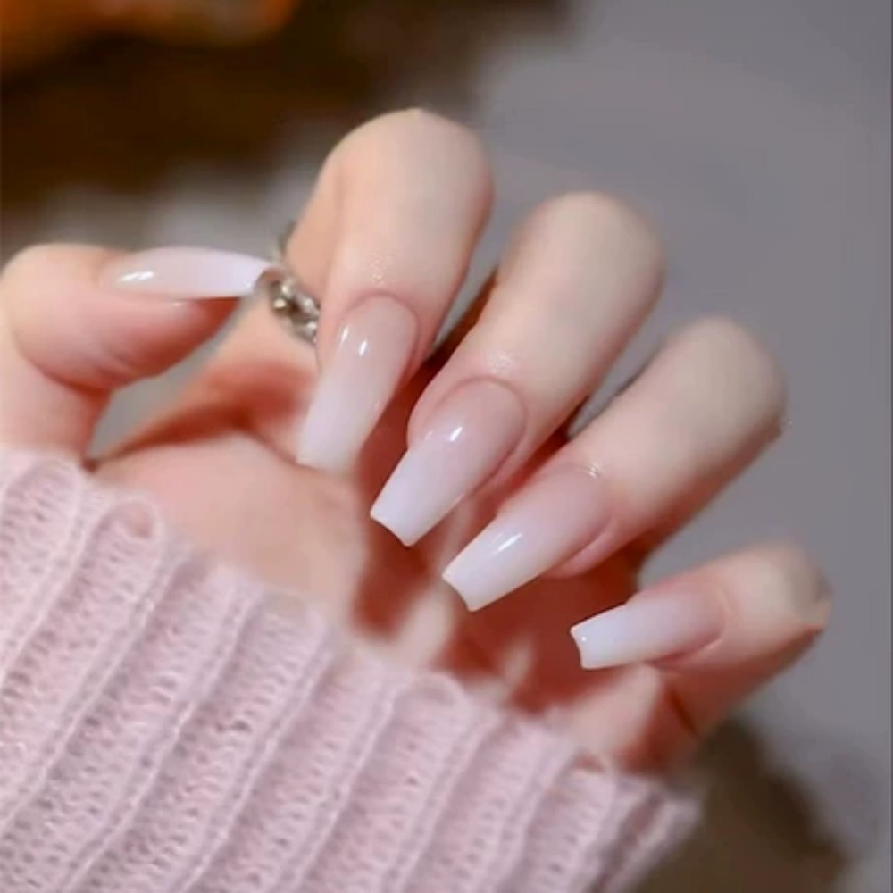 24pcs/Box Long Coffin False Na - огляд і ціна Nail Art Full Color
