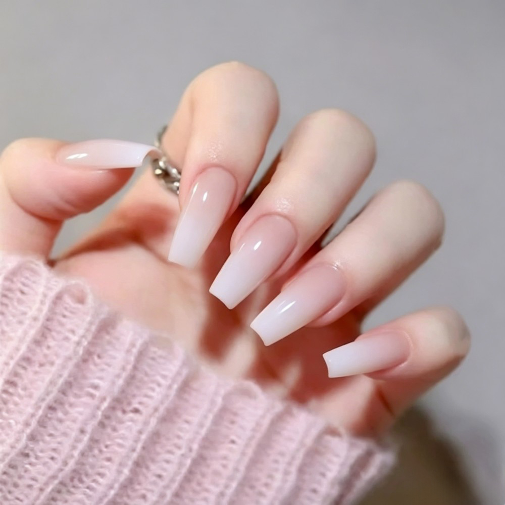 24pcs/Box Long Coffin False Na - огляд і ціна Nail Art Full Color